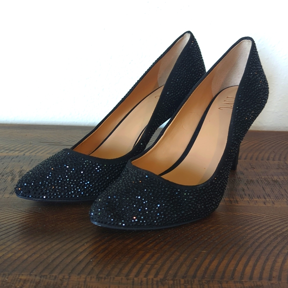 Black Sparkling INC Heels